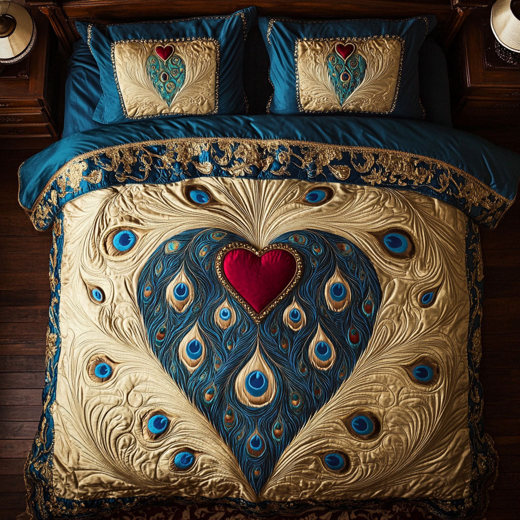 Heart Of The Peacock WY0703059CL Duvet Cover Set