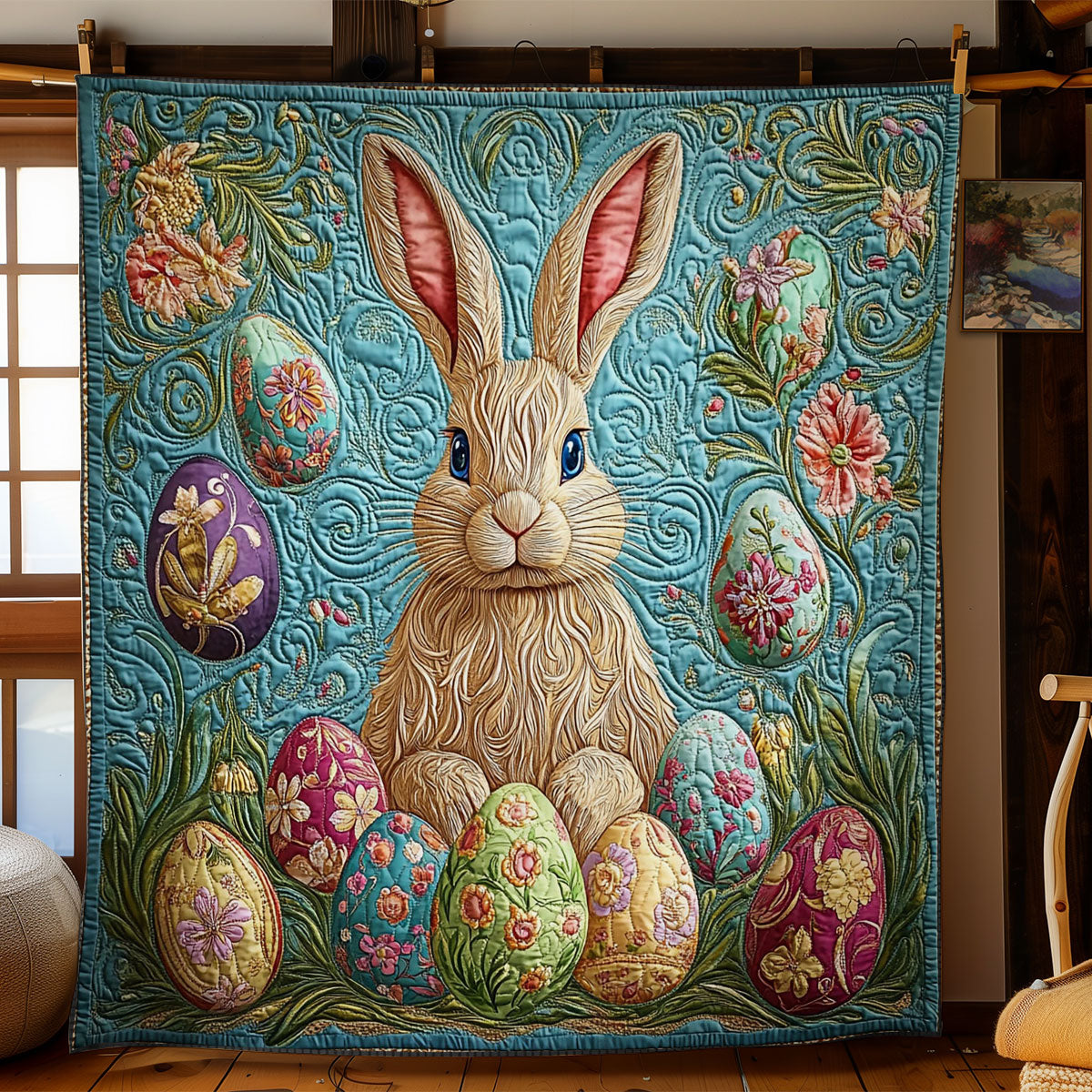 Mystic Easter Bunny WY1303028CL Quilt