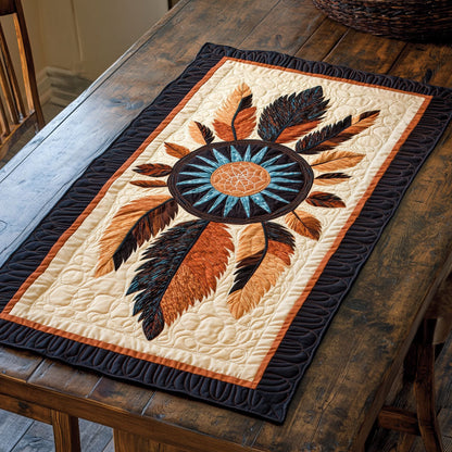 Native American Dreamcatcher WY2301106CL Quilted Table Runner