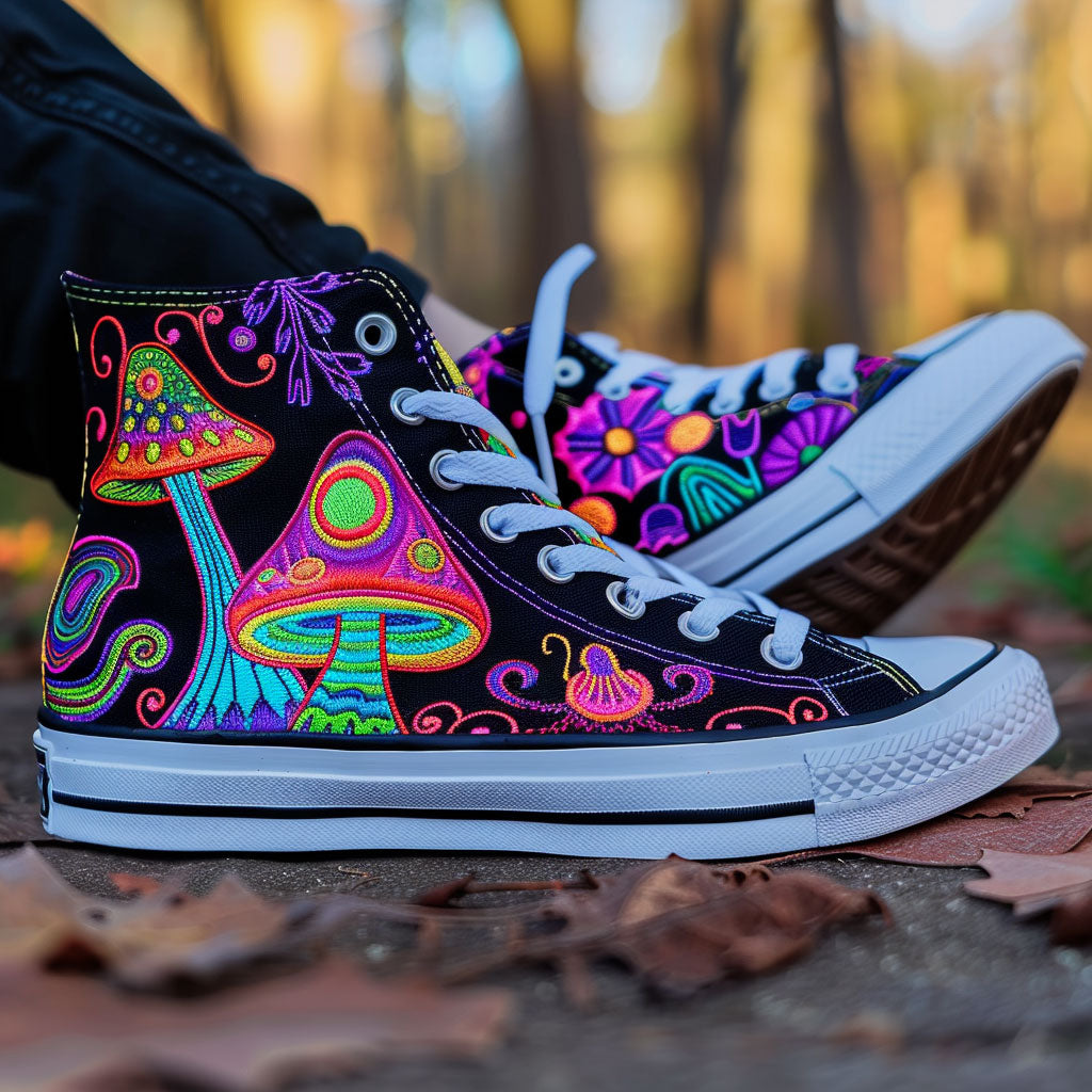 Mushroom Mirage WJ0509060CL Canvas High-Tops