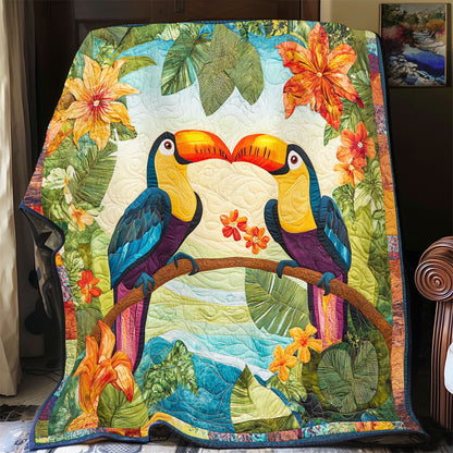 Vibrant Tropical Parrot WY1303046CL Quilt