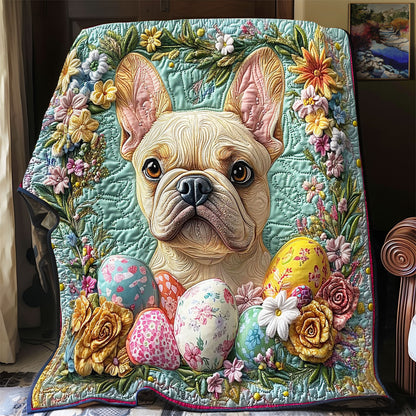 Easter Egg Pug WY0603083CL Quilt