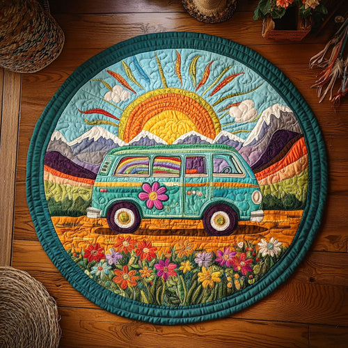 Sunshine Wanderer WY0107172CL Quilted Round Mat