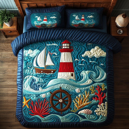 Coral Lighthouse WY2006061CL Duvet Cover Set
