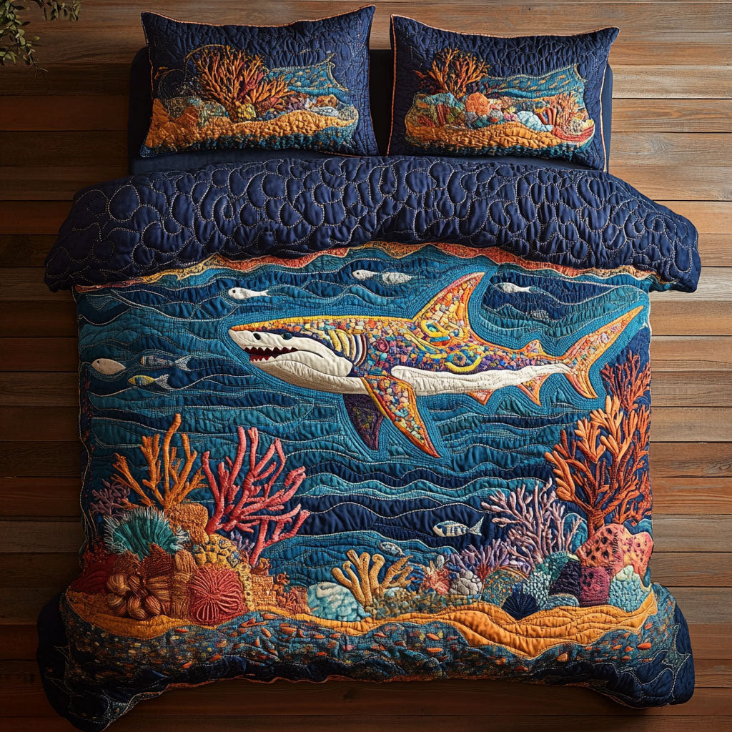 Coral Kingdom Shark WY120743CL Duvet Cover Set