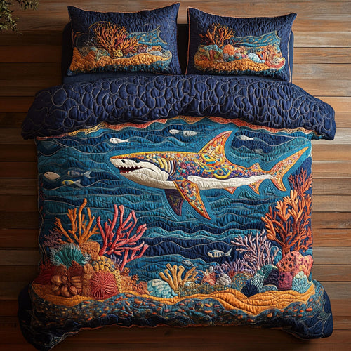 Coral Kingdom Shark WY120743CL Duvet Cover Set