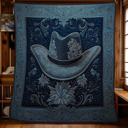 Navy Cowboy Hat WY0202041CL Quilt