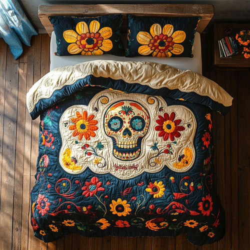 Folk Art Skull WY2208064CL Duvet Cover Set