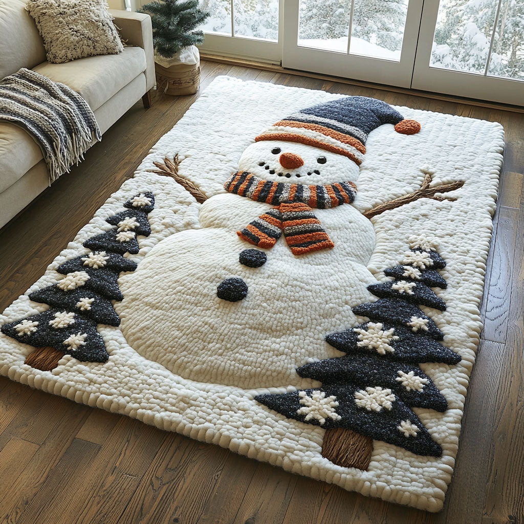 Winter Snowman CP1408034CL Area Rug