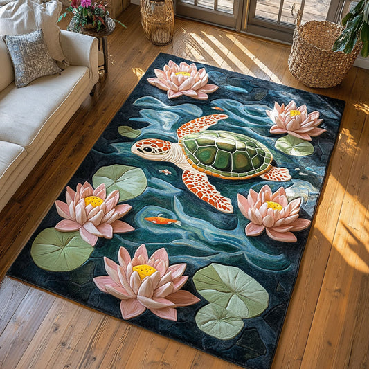 Lotus Garden Turtle CW2208063CL Area Rug