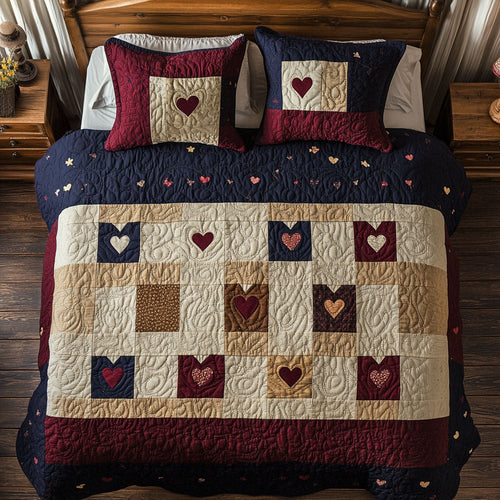 Heart In Square WY1402062CL Duvet Cover Set