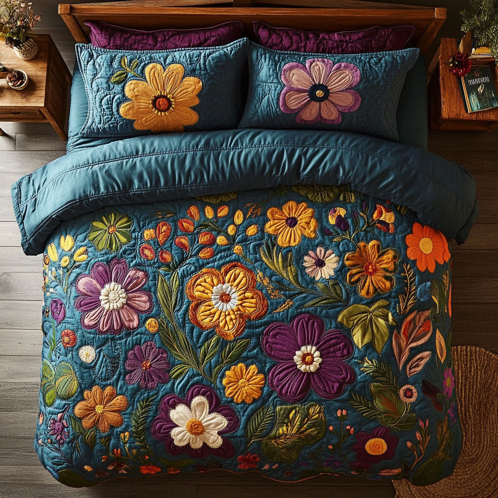 Beautiful Flower Garden WY0503004CL Duvet Cover Set