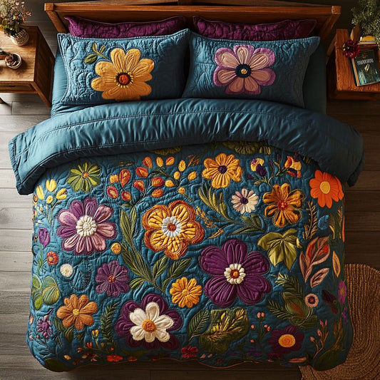 Beautiful Flower Garden WY0503004CL Duvet Cover Set