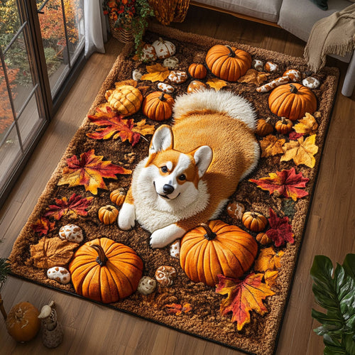 Autumn Corgi CP2008091CL Area Rug