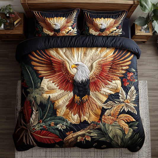 Glorious Eagle In Forest WY0802052CL Duvet Cover Set