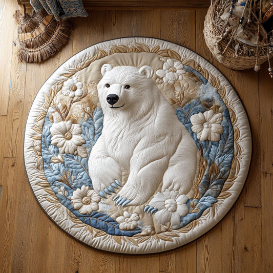 Snow Blossom WY1107058CL Quilted Round Mat