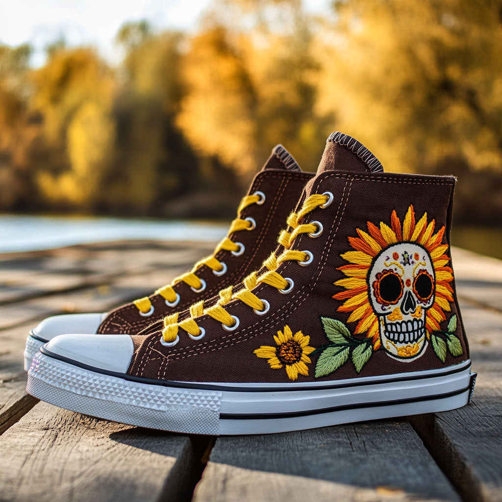 Sun Skull CP1209071CL Canvas High-Tops