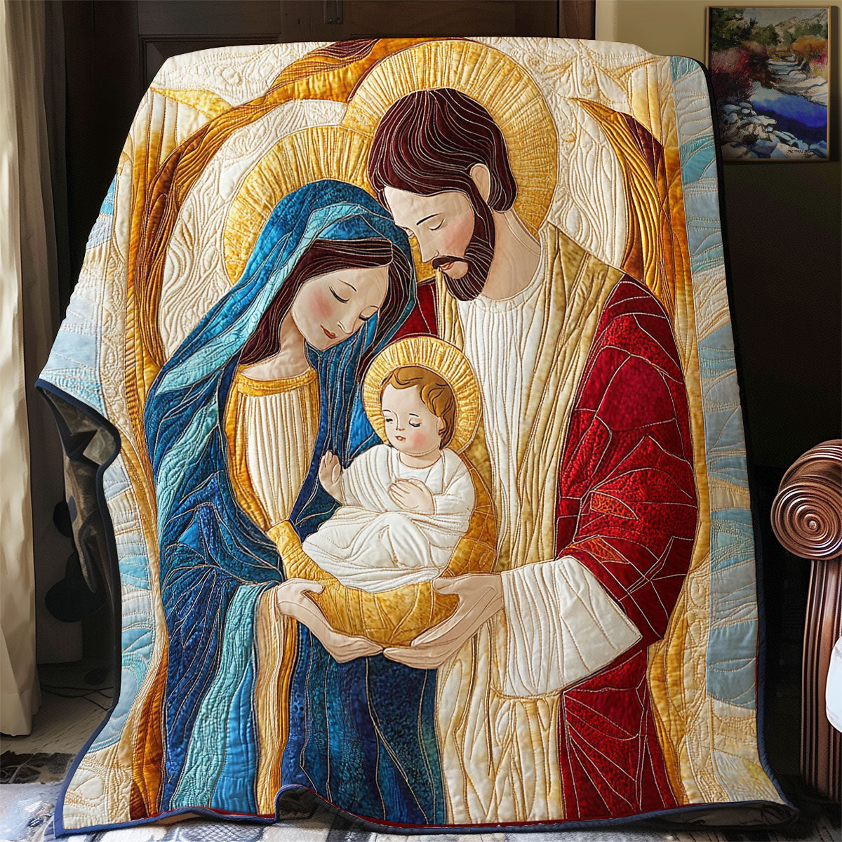 Celestial Nativity WY1203008CL Quilt