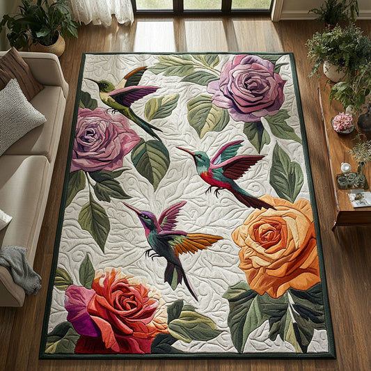 Rose Bloom Hummingbird CW1808026CL Area Rug