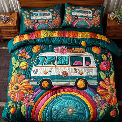 Rainbow Roadtrip WY0204055CL Duvet Cover Set