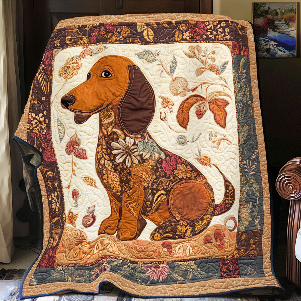 Dachshund Dream WY1103008CL Quilt