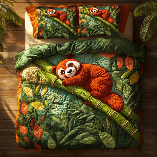 Red Panda Rest WY2005020CL Duvet Cover Set