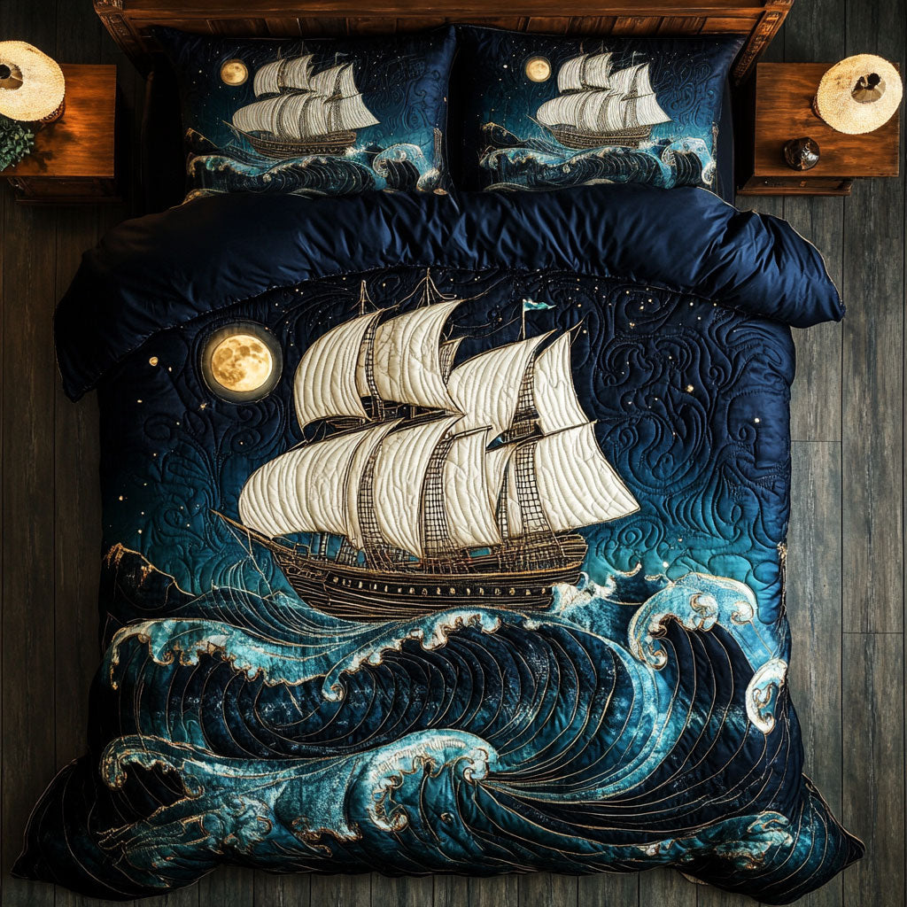 Nighttime Sail WY1104021CL Duvet Cover Set