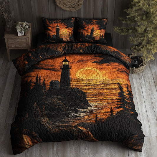 Mystic Sunset Lighthouse WY2605014CL Duvet Cover Set