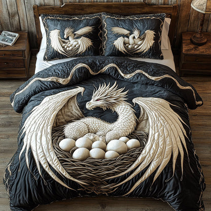 White Horse In Nest WY2605020CL Duvet Cover Set