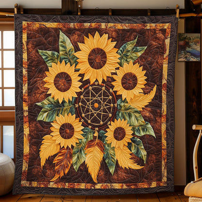 Dreamcatcher Sunflower WY1002051CL Quilt