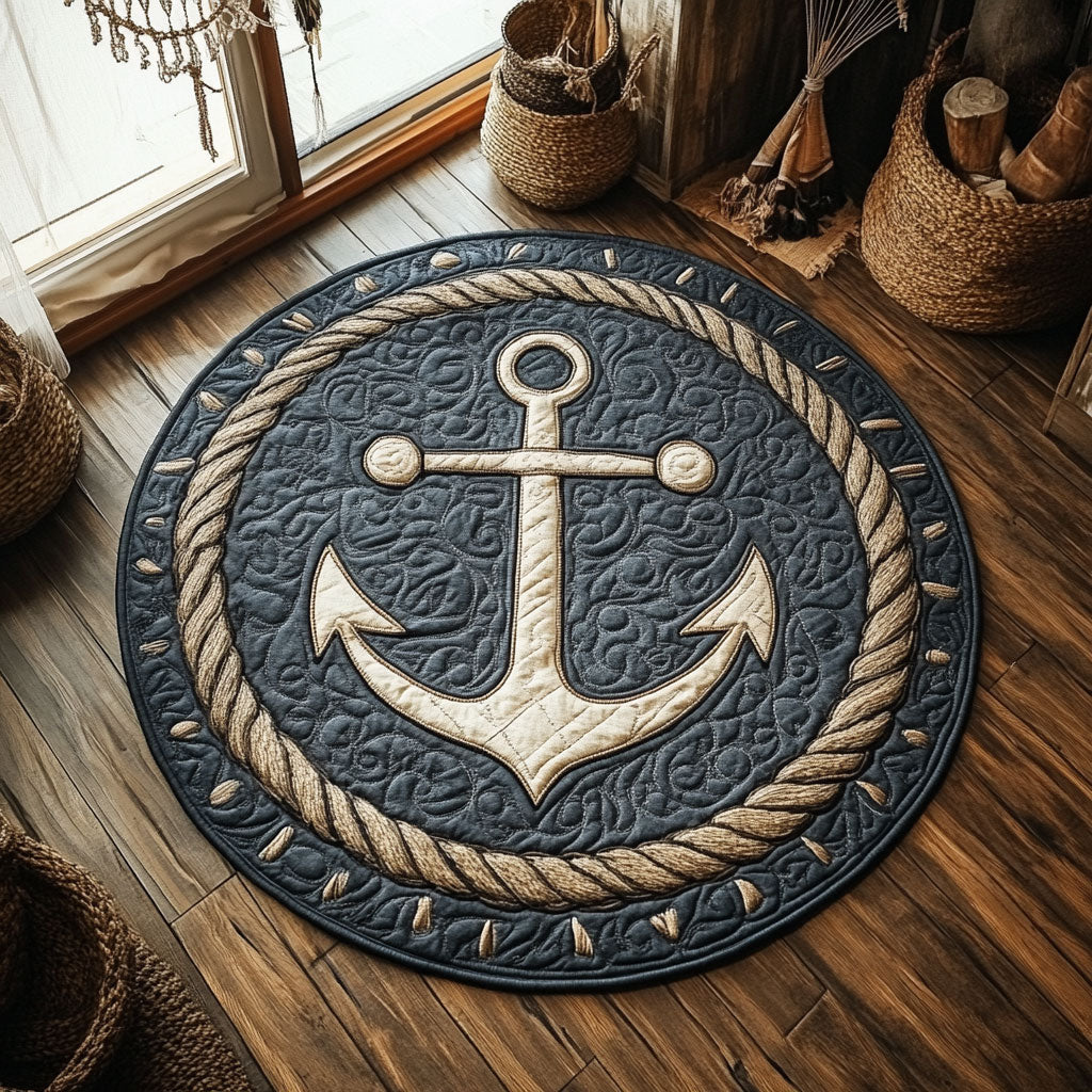 Anchored Honor WY1106064CL Quilted Round Mat