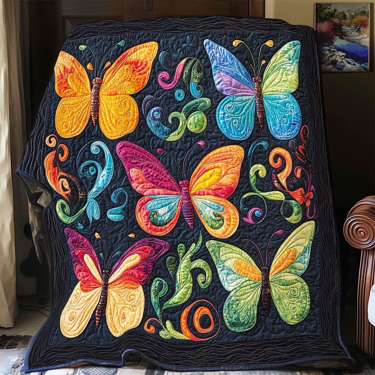 Colorful Magic Butterfly WY1002035CL Quilt