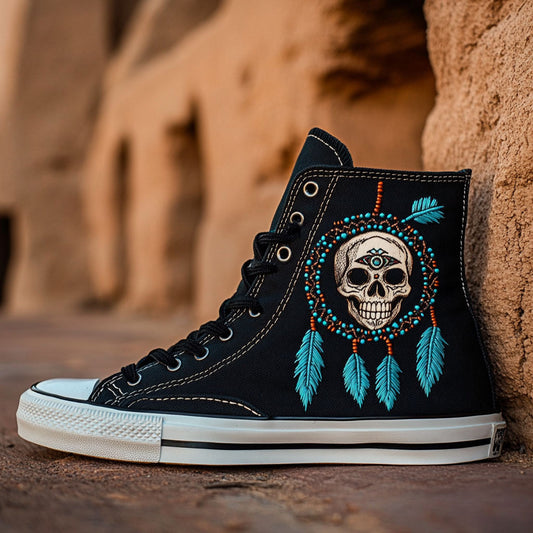 Tribal Skull CP2709147CL Canvas High-Tops
