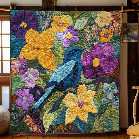 Bird In Flower WY1002014CL Quilt