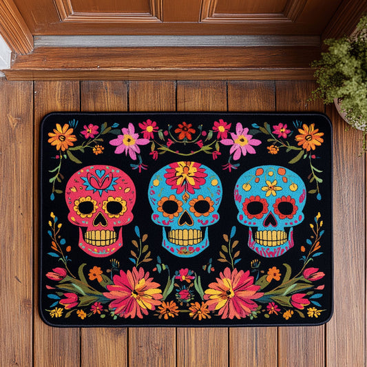 Sugar Skull Bloom CW2708070CL Doormat