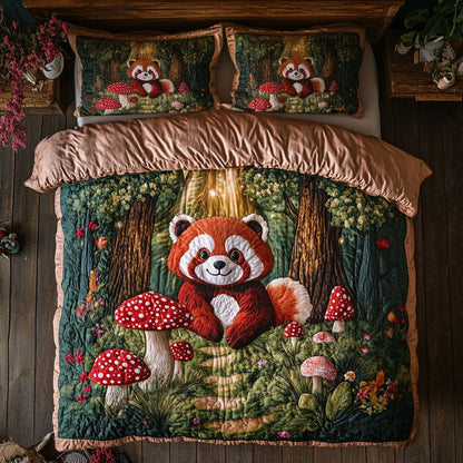 Red Panda Forest WY2005015CL Duvet Cover Set