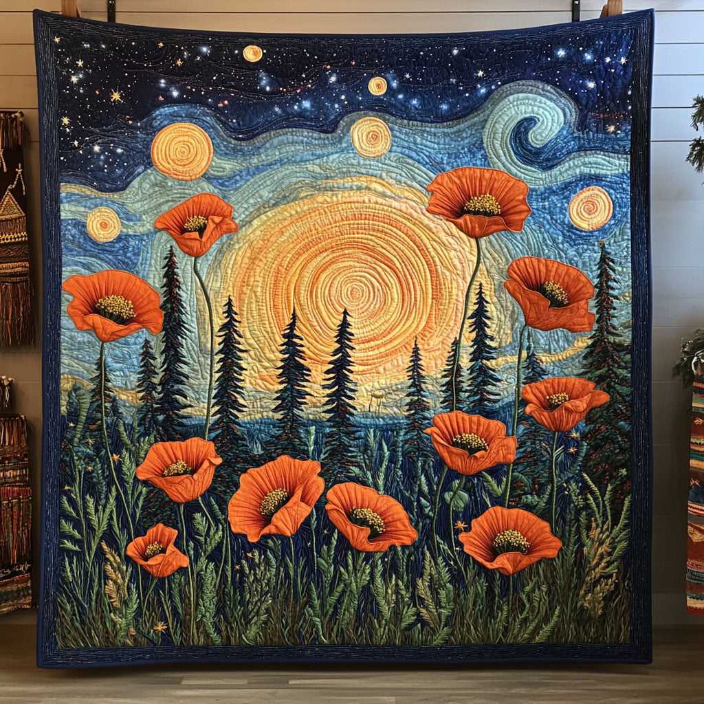 A Cosmic Meadow WY0804001CL Quilt