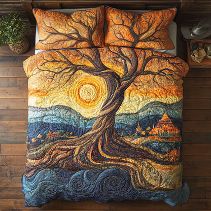 Sunset Tree WY0805060CL Duvet Cover Set