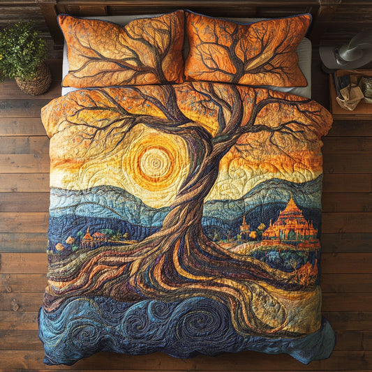 Sunset Tree WY0805060CL Duvet Cover Set