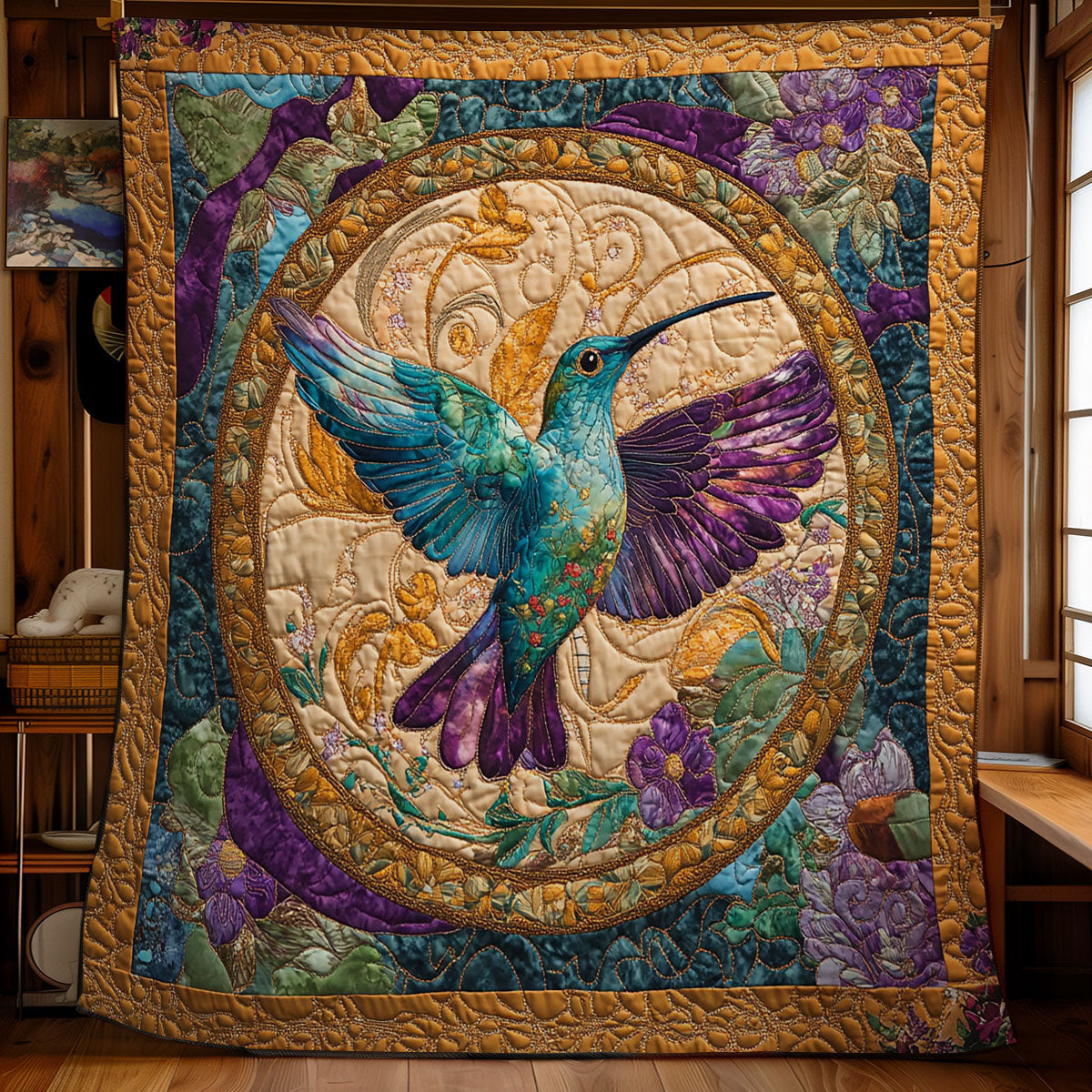 Mystic Hummingbird WY0402037CL Quilt