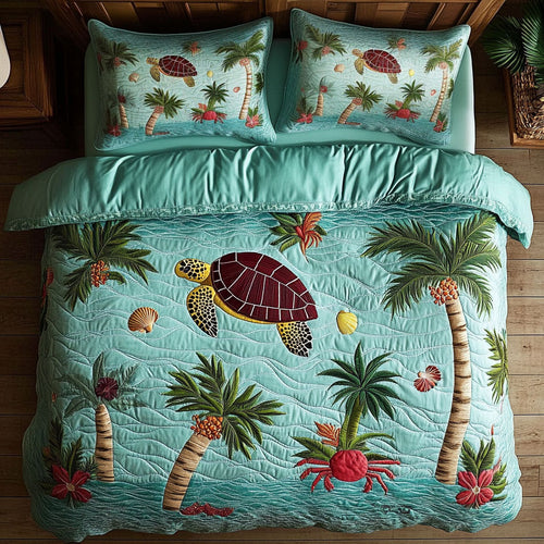 Ocean Critters Tropical WY1306018CL Duvet Cover Set
