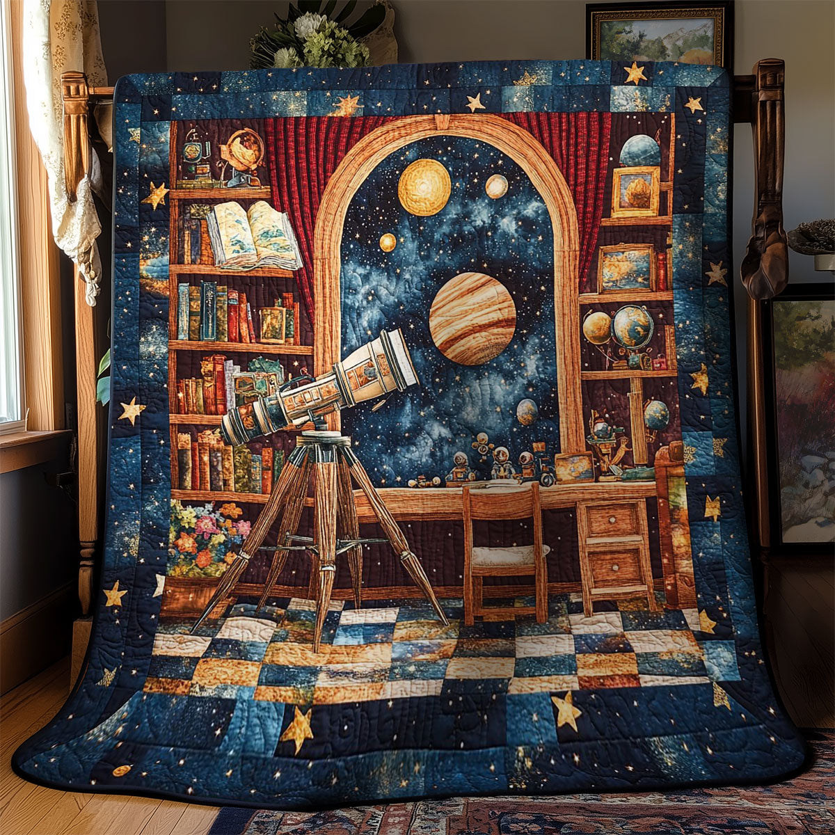 Space Library WY1703113CL Quilt