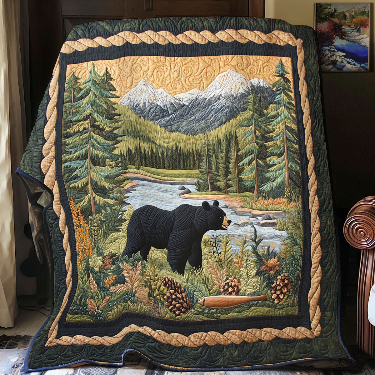 Mountain Bear WY1703112CL Quilt