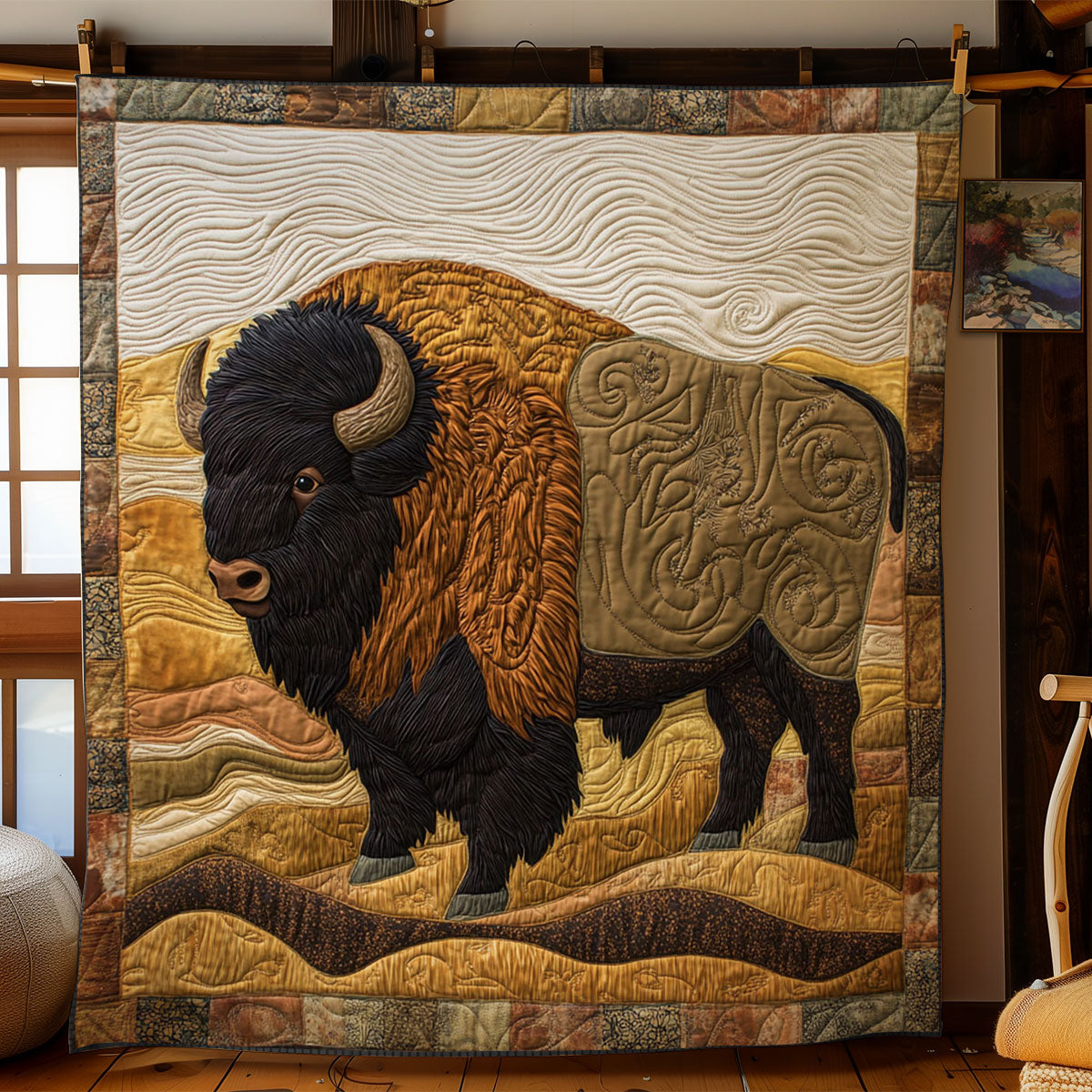 Native Bison WY1303014CL Quilt