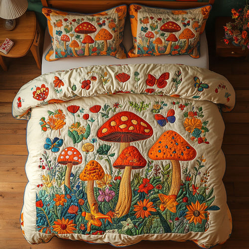 Whisical Mushroom Forest WY1705011CL Duvet Cover Set