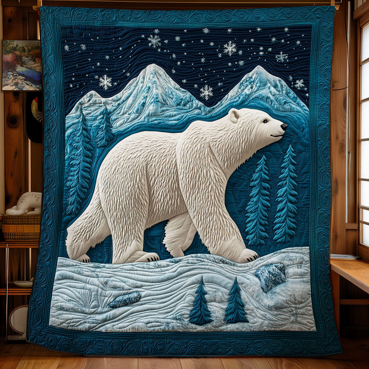 Midnight Glacier WY2403039CL Quilt