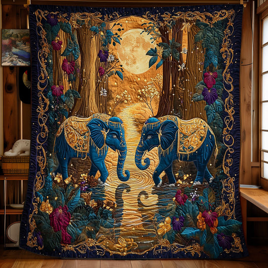 Enchanted Elephant Reverie WY1003013CL Quilt