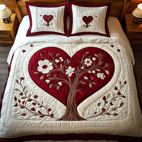 Heart Flower Tree WY1402066CL Duvet Cover Set
