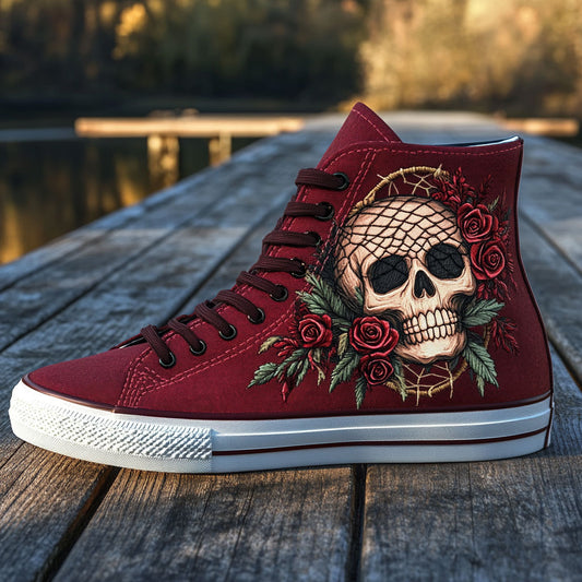 Rosed Skull CP2709144CL Canvas High-Tops