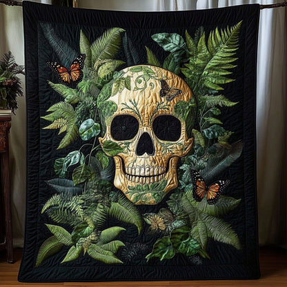 Botanical Skull WY1404016CL Quilt